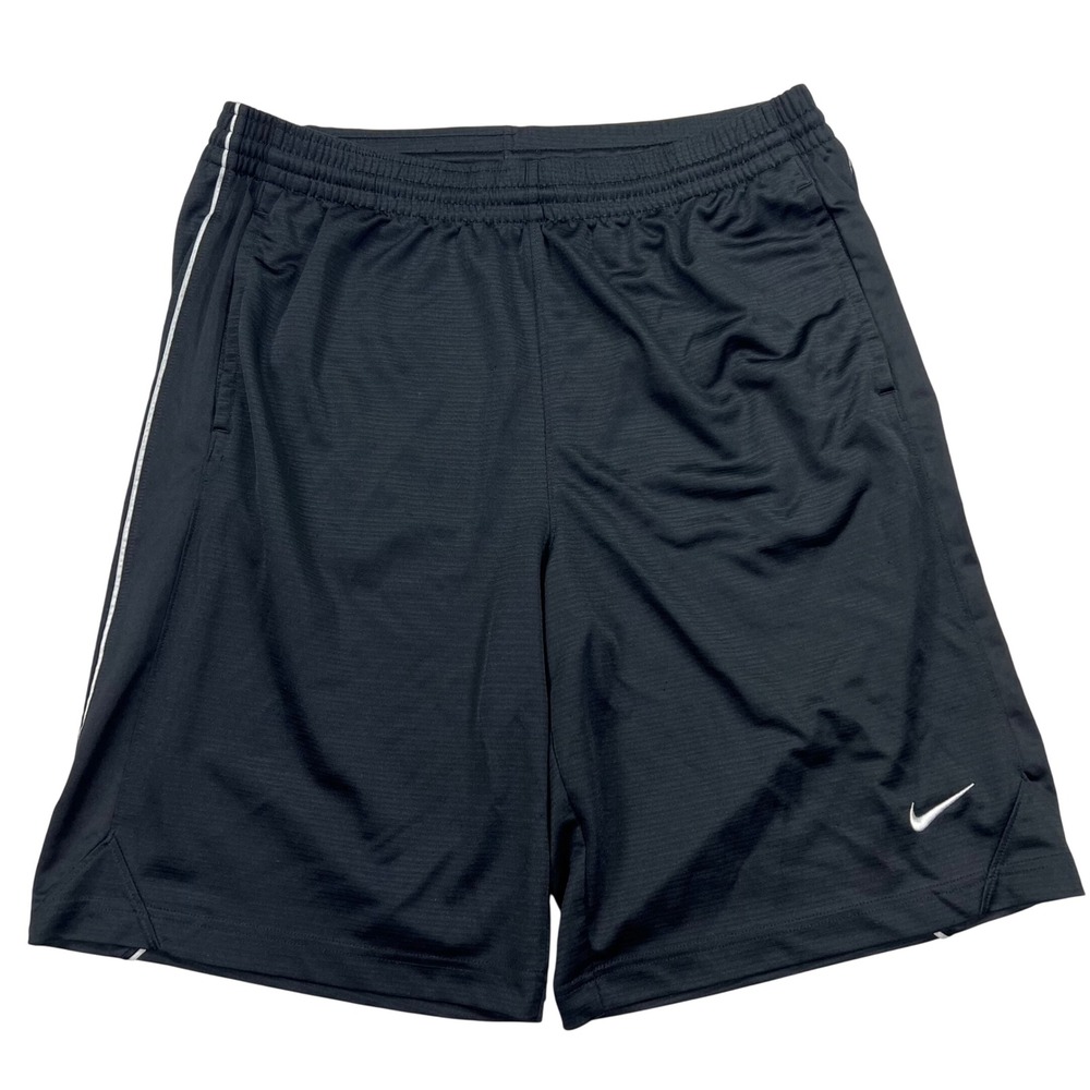 Nike Men's Layup Mesh Basketball Shorts Black White Size Large Athleisure Sporty
